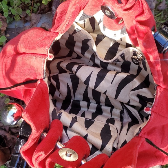 Lulu Guinness red bag - Picture 4 of 5